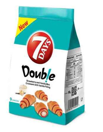 7DAYS MINI CROISSANT STRAWBERRY&VANILLA  90GM