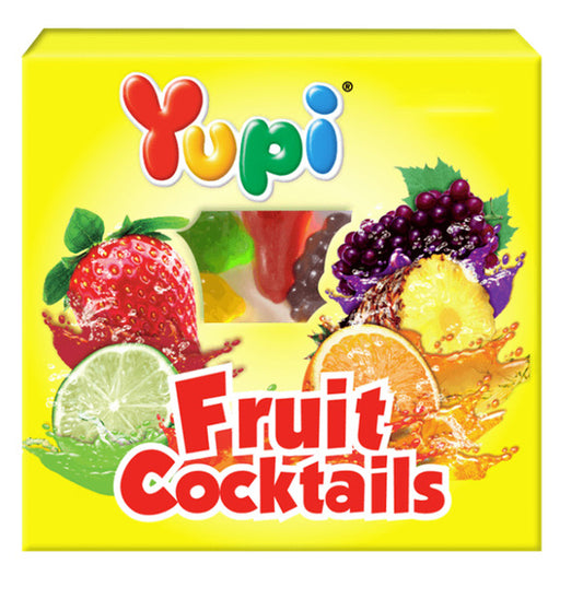 YUPI GUMMY MINI FRUIT COOKTAILS 15 GM