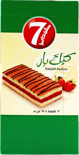 7DAYS CHOCOLATE COATED CAKE BAR WITH STRAWBERRY FILLING 40GM