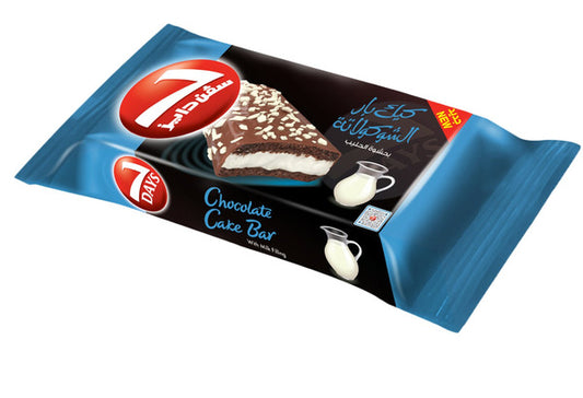 7DAYS CHOCOLATE CAKE BAR WITH MILK FILLING 400GM